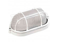 Светильник НПП-60Вт овальный с решеткой IP54 белый термостойкий Светильник НПП-60Вт овальный с решеткой IP54 белый термостойкий